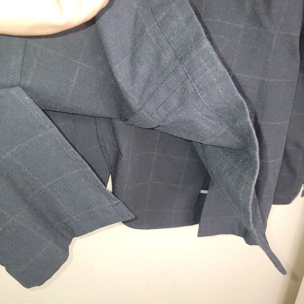 Untuckit UnTuck It Plaid Cotton Soft Construction Blazer Jacket Size 44R